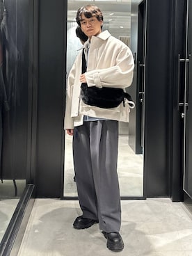 「HARE（ハレ）のアイテム（ブルゾン）」を使った、おざさん（メンズ・172cm）の秋コーディネート