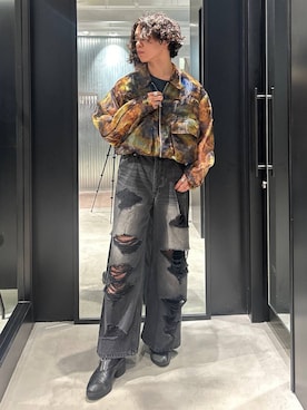 「アイテム（ブルゾン）」を使った、おざさん（メンズ・172cm・20代）の夏コーディネート