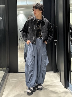 「HARE（ハレ）のアイテム（ブルゾン）」を使った、おざさん（メンズ・172cm）の春コーディネート