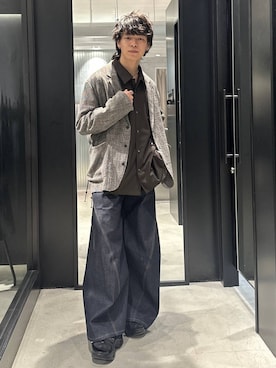 おざさん（メンズ・172cm）の春コーディネート