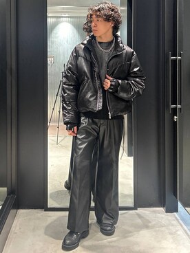 「アイテム（ブルゾン）」を使った、おざさん（メンズ・172cm・20代）の秋コーディネート