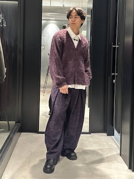 「HARE（ハレ）のビルディングソールフュージョンローファー(HARE)（ローファー）」を使った、おざさん（メンズ・172cm）の秋コーディネート