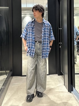 おざさん（メンズ・172cm）の春コーディネート