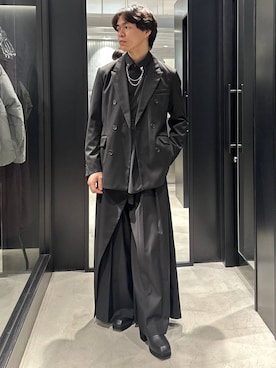 「アイテム（テーラードジャケット）」を使った、おざさん（メンズ・172cm）の冬コーディネート