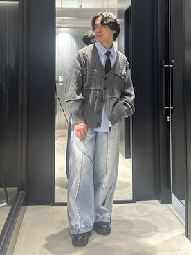 おざさん（メンズ・172cm）の冬コーディネート