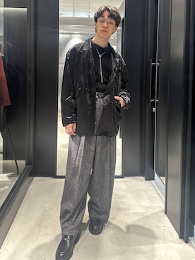 「HARE（ハレ）のアイテム（ローファー）」を使った、おざさん（メンズ・172cm）の秋コーディネート