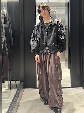 「アイテム（ブルゾン）」を使った、おざさん（メンズ・172cm・20代）の秋コーディネート