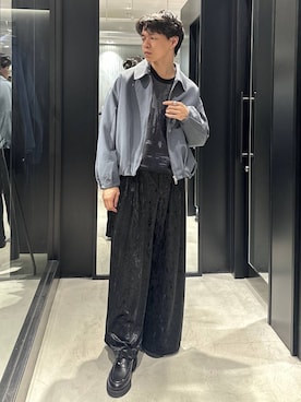 「HARE（ハレ）のアイテム（ローファー）」を使った、おざさん（メンズ・172cm）の秋コーディネート