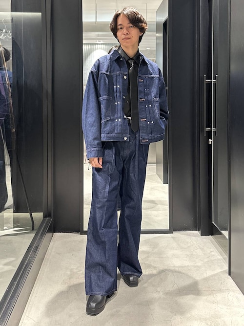 HARE ブリーチデニム　セットアップ HARE（ハレ）の「サークルブリーチデニムGジャン(HARE)（デニム