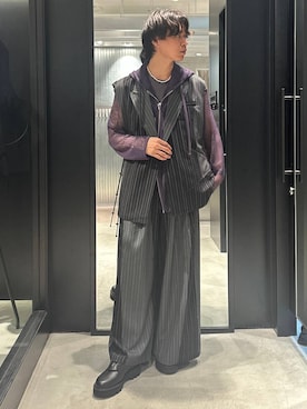 「アイテム（ベスト）」を使った、おざさん（メンズ・172cm）の夏コーディネート