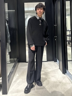 「HARE（ハレ）のアイテム（シューズ）」を使った、おざさん（メンズ・172cm）の春コーディネート