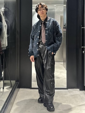 「アイテム（フォーマルスーツ/小物）」を使った、おざさん（メンズ・172cm・20代）の冬コーディネート