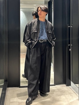 「アイテム（ブルゾン）」を使った、おざさん（メンズ・172cm・20代）の春コーディネート