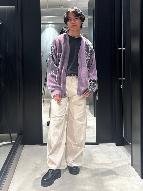 パッチワークガラニットカーディガン(HARE)（カーディガン/ボレロ