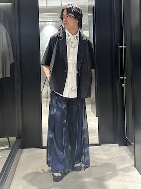 「HARE（ハレ）のアイテム（ジャケット/アウター）」を使った、おざさん（メンズ・172cm）の夏コーディネート