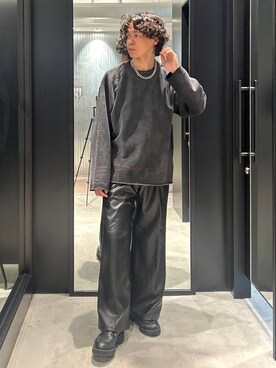 「アイテム（スウェット、シルバー系）」を使った、おざさん（メンズ・172cm）の秋コーディネート