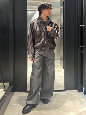 「アイテム（ブルゾン）」を使った、おざさん（メンズ・172cm）の夏コーディネート
