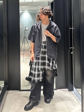 「アイテム（ドレスシューズ）」を使った、おざさん（メンズ・172cm）の夏コーディネート
