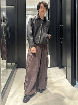 「HARE（ハレ）のアイテム（スウェットパンツ）」を使った、おざさん（メンズ・172cm）の秋コーディネート