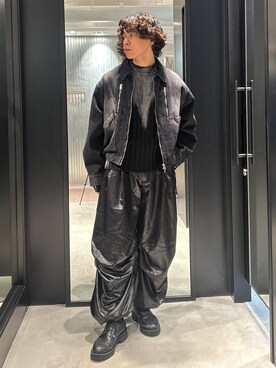 「HARE（ハレ）のアイテム（デニムジャケット）」を使った、おざさん（メンズ・172cm）の秋コーディネート