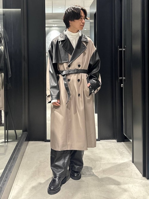 HARE 切り替えトレンチコート スタンドカラー HARE 切り替えトレンチコート スタンドカラー HARE 切り替えトレンチ