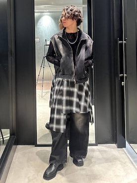 「アイテム（ブルゾン）」を使った、おざさん（メンズ・172cm・20代）の夏コーディネート