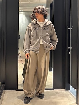 「アイテム（アクセサリー）」を使った、おざさん（メンズ・172cm・20代）の冬コーディネート