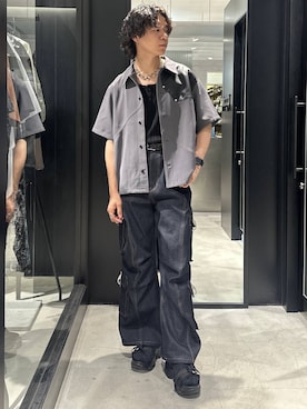 「HARE（ハレ）のアイテム（パンツ）」を使った、おざさん（メンズ・172cm）の夏コーディネート