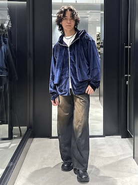 「HARE（ハレ）のアイテム（パーカー）」を使った、おざさん（メンズ・172cm）の秋コーディネート