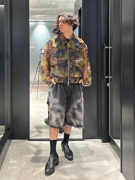 「アイテム（ブルゾン）」を使った、おざさん（メンズ・172cm・20代）の夏コーディネート