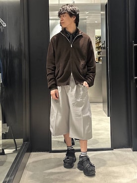 「HARE（ハレ）のアイテム（スラックス）」を使った、おざさん（メンズ・172cm）の春コーディネート