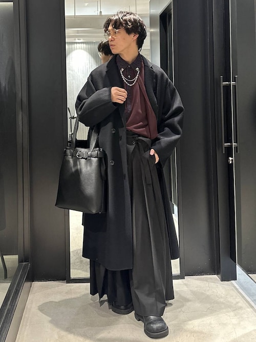 セール】プレミアムウールダブルリバーコート(HARE)（チェスターコート