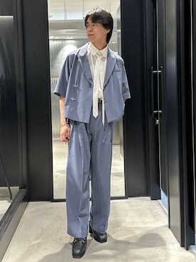 「HARE（ハレ）のアイテム（ジャケット/アウター）」を使った、おざさん（メンズ・172cm）の春コーディネート