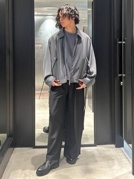 「アイテム（ブルゾン）」を使った、おざさん（メンズ・172cm・20代）の夏コーディネート