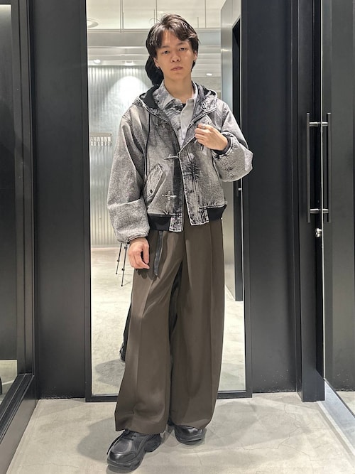 パンツ ha セール】ドライカルゼアシメワイドパンツ(HARE)（スラックス）｜HARE