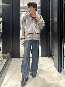 「HARE（ハレ）のアイテム（パーカー）」を使った、おざさん（メンズ・172cm）の秋コーディネート