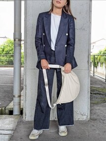 【美品】ユナイテッドアローズ リネン100％ ダブルテーラードジャケット 36 UNITED ARROWS - UNITED ARROWS / ユナイテッドアローズ