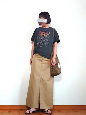 「abaskdesign（アバスクデザイン）のアイテム」を使った、karen718さん（レディース・160cm）の夏コーディネート