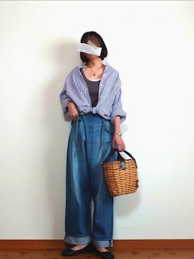 「eb.a.gos（エバゴス）のアイテム」を使った、karen718さん（レディース・160cm）の春コーディネート
