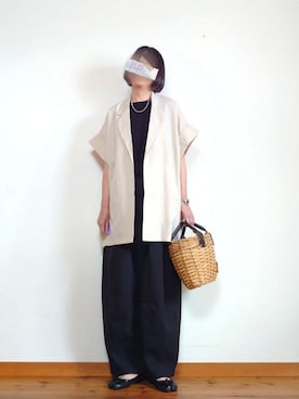 「アイテム（ジャケット/アウター）」を使った、karen718さん（レディース・160cm）の夏コーディネート