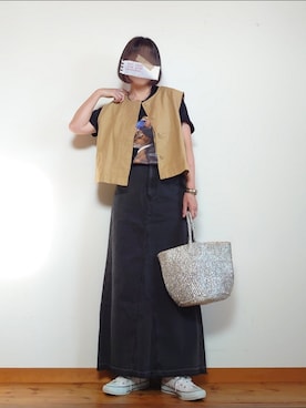 「rectangle（レクタングル）のアイテム」を使った、karen718さん（レディース・160cm）の夏コーディネート
