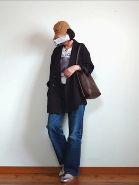 「coca（coca）（コカ）のアイテム（テーラードジャケット）」を使った、karen718さん（レディース・160cm）の春コーディネート