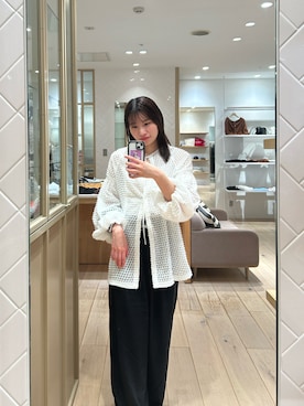 「アイテム（チュニック）」を使った、Takaraさん（レディース・166cm）の秋コーディネート