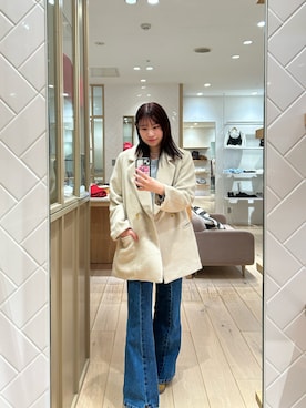 「mystic（ミスティック）のアイテム（ニット/セーター）」を使った、Takaraさん（レディース・166cm）の秋コーディネート