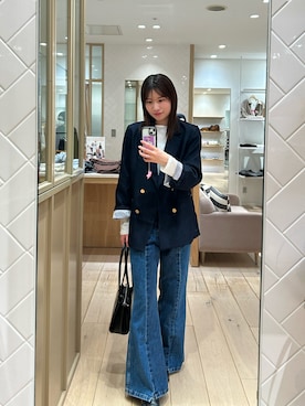 「mystic（ミスティック）のアイテム（ショルダーバッグ）」を使った、Takaraさん（レディース・166cm）の秋コーディネート