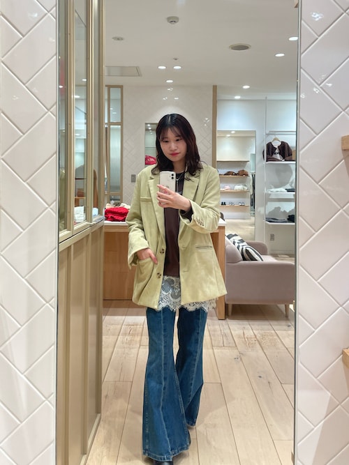 フェイクスウェードジャケット（テーラードジャケット）｜mystic