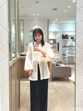 「アイテム（チュニック）」を使った、Takaraさん（レディース・166cm）の秋コーディネート