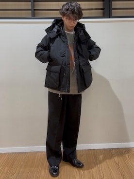 「アイテム（ダウンジャケット/コート）」を使った、nishidaさん（メンズ・170cm・20代）の冬コーディネート