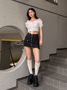 塩山茉莉亜さん(レディース・169cm)の夏コーディネート
