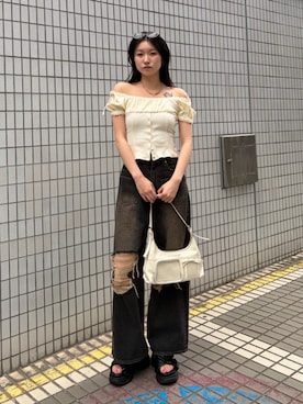 塩山茉莉亜さん(レディース・169cm)の夏コーディネート